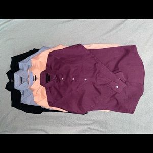 4 Pack of button up shirts different brands